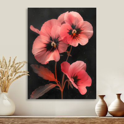 Runge - Pansies Wall Art Living Room