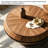 English-style creative round coffee table