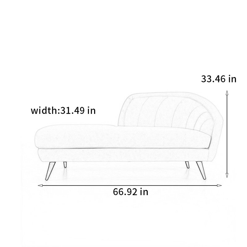 Comfortable solid wooden chair, Right Hand Facing