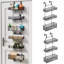 Freestanding Stainless Steel Spice Rack with Adjustable Racks