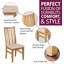 Sorrento 47cm H Fabric Upholstered Slat Back Side Chair-17854311