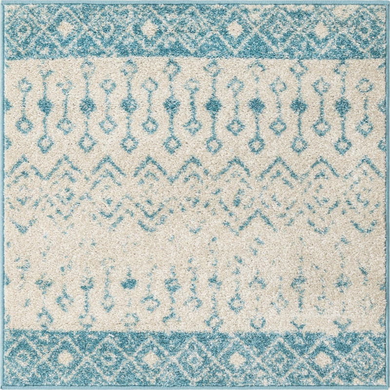 Somerville Geometric Indoor Rug, Square 3'1"