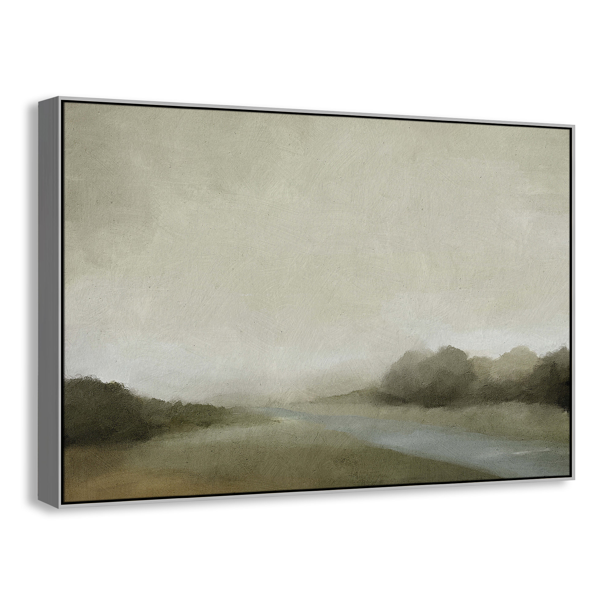 Lovers Creek, Silver, 41.5" H x 61.5" W