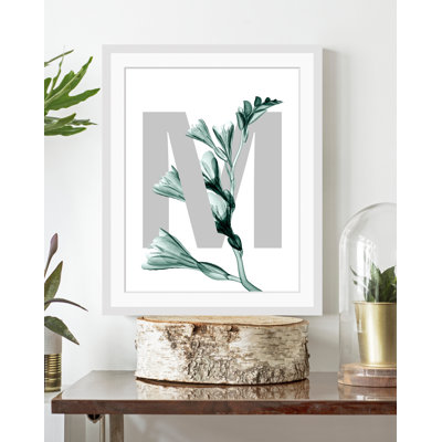 Letter M - Single Picture Frame Print