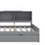 Twin Size Platform Bed With Shelves,Trundle And Storage Headboard-636953870-636953871