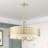 Eraman 9 - Light Dimmable Drum Chandelier