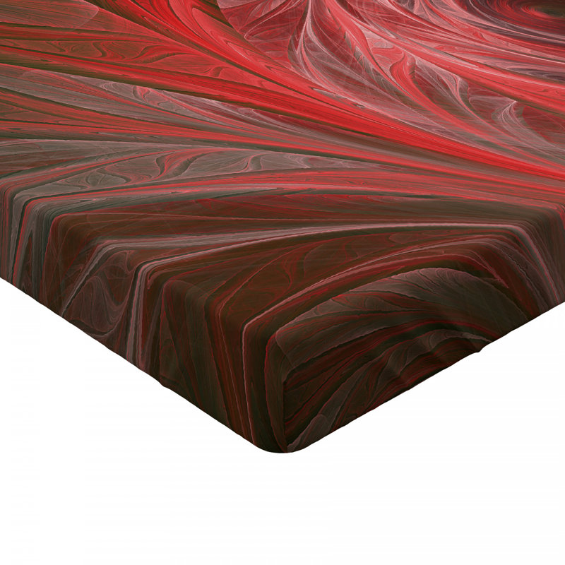 Microfiber Abstract Fitted Sheet, Full Fitted Sheet