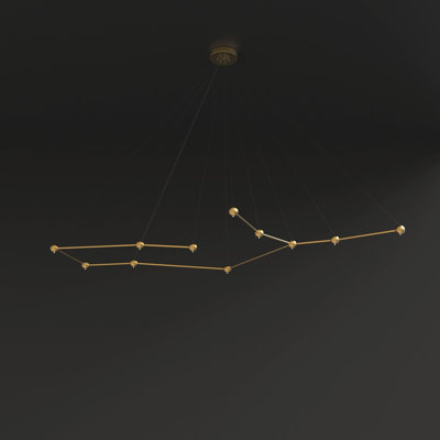 11 - Light Unique Geometric Chandelier