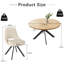 Round Modern Kitchen Dining Table With Dining Chair-1407175325
