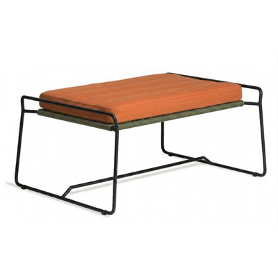 Repose-pieds d'extérieur avec coussin Sandur