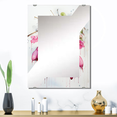 Sabela - Miroir mural fuchsia MIR134156