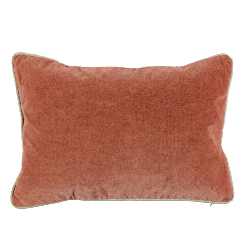 Harriet Pillow Cover & Insert, Rectangle 12"H x 16"W, Terra Cotta