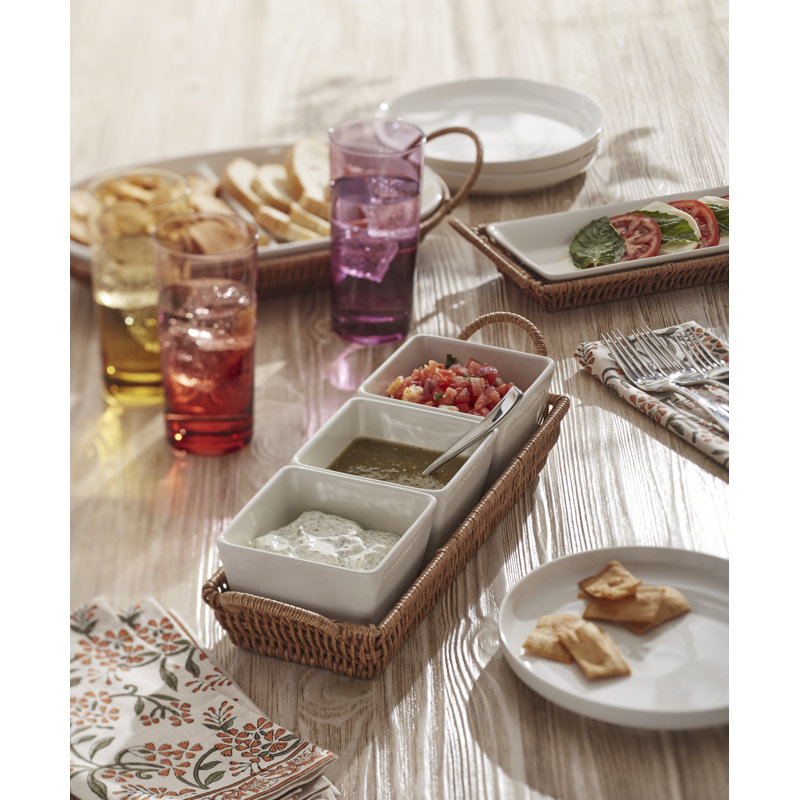 Oneida Willow & White, 4-Piece Serving Set