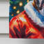 Chocolate Poodle Christmas House Flag-113107210