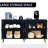 Navy Blue 4 Door Cabinet Sideboard Buffet Server Wooden With Adjustable Shelves For Living Room, Entryway, Hallway, Office, Kitchen And Dining Modern In Hue Dining, Office