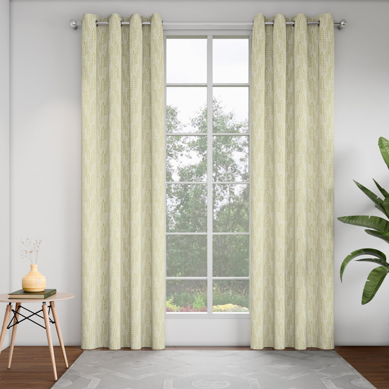 Leaf 52 x 84 Inch, Door Curtain - Pack of 2 Panels, Birch