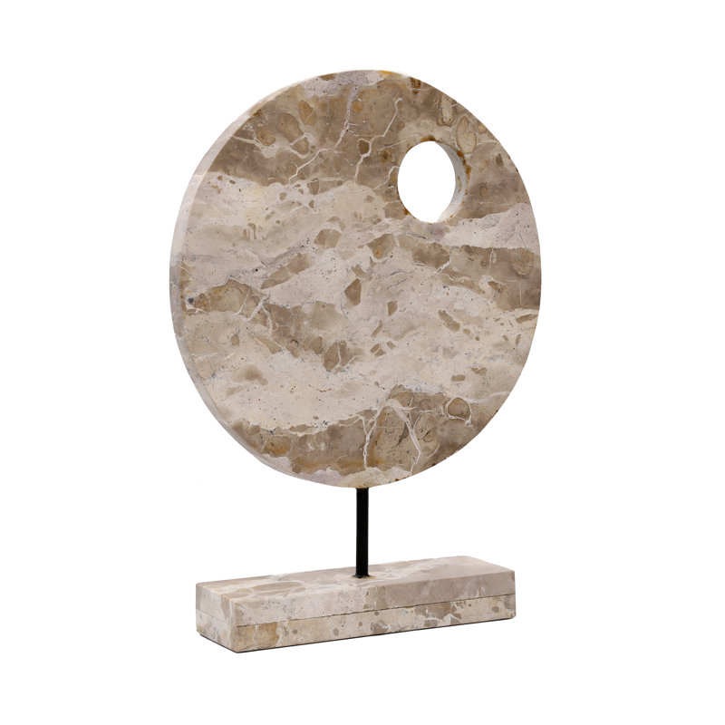 Nisha Beige Marble Abstract Decorative Sculpture