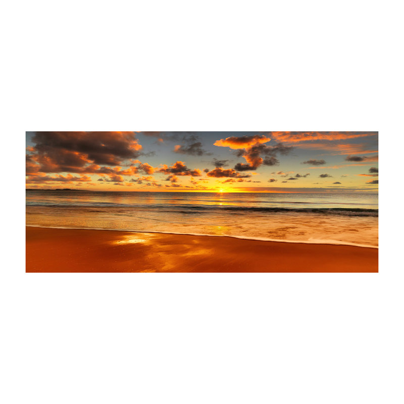 Sunset Beach - No Frame Print on Canvas