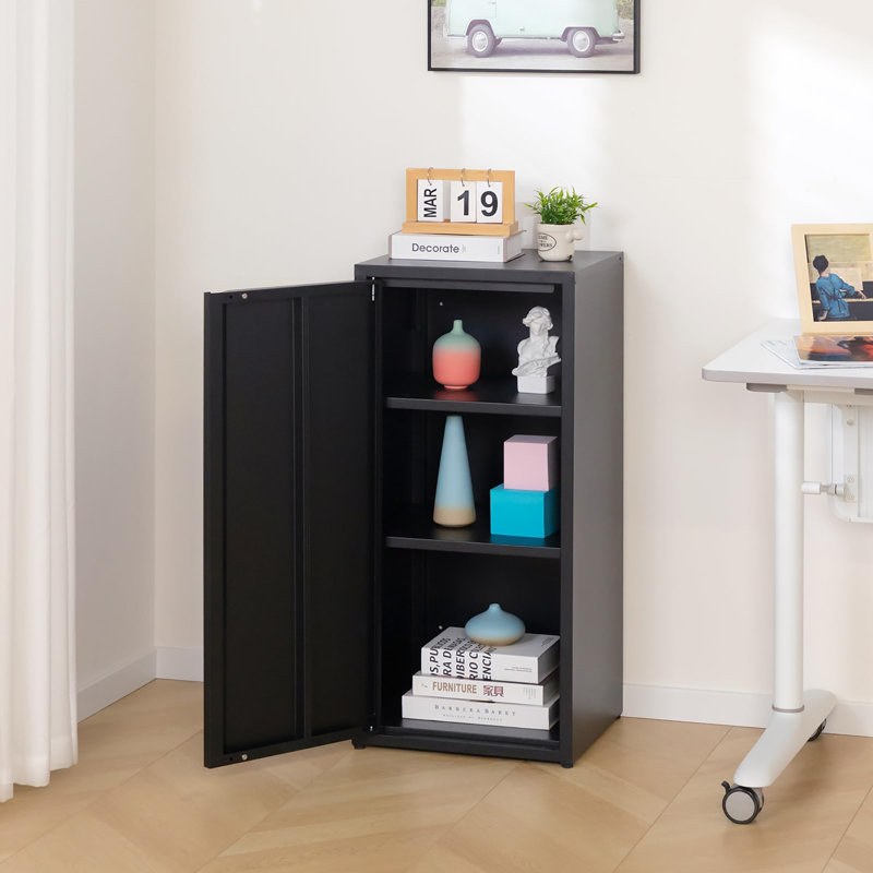 1 -Door Storage Cabinet, Black