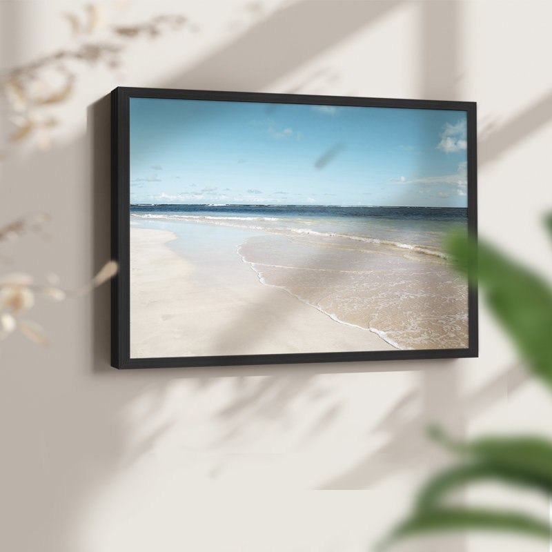 Sugar Sand Beach -Framed Print - Restickable