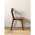 Chaise de salle à manger en chêne massif MCM