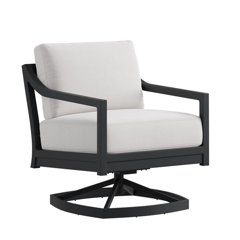 Swivel Chair, Textured Black