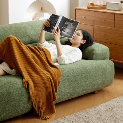Green Velvet Modular Sofa cushion couch