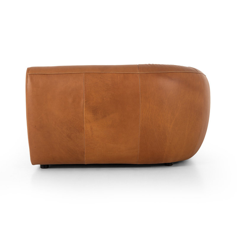 Saldana Leather Chaise