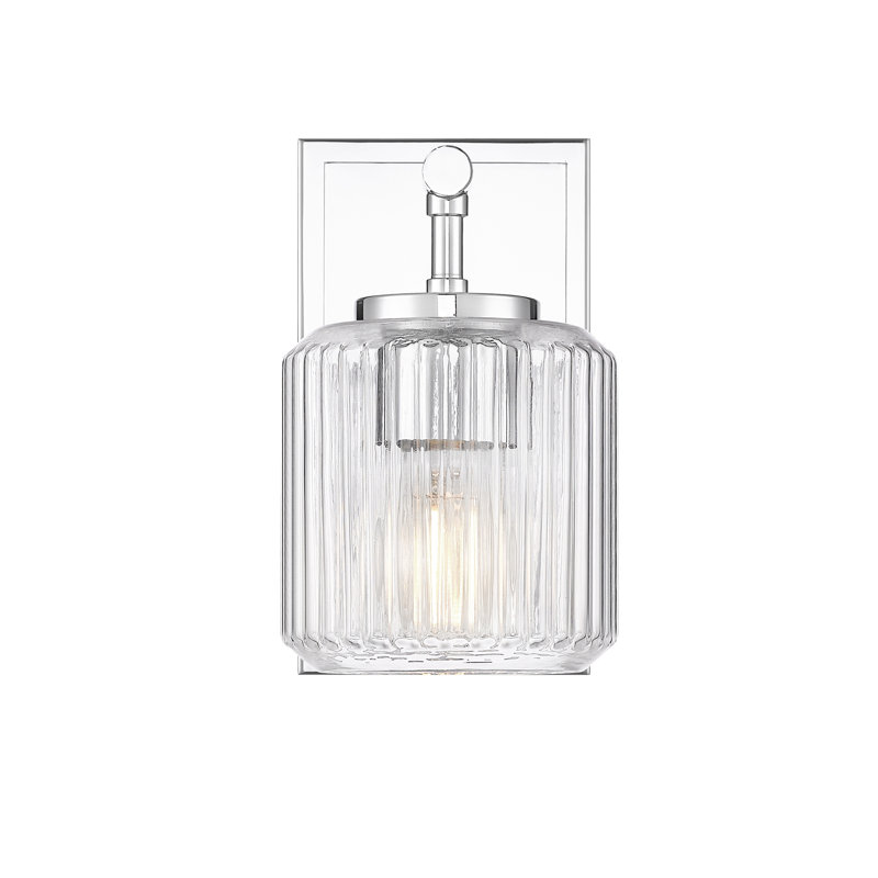 Braggs 1 Light Wall Sconce, Polished Chrome