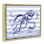 Indigo Brushstroke Octopus Floating Frame, design by Paul Brent
