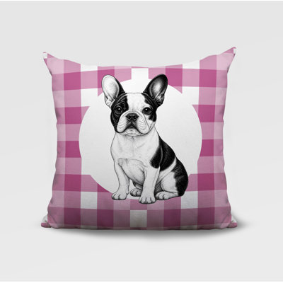 Oreiller réversible intérieur / extérieur French Bulldog