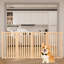 Adjustable Pressure Mounted Pet Gate Free Standing Pet Gate Wall Mounted Pet Gate Pet Gate Accessory With Door