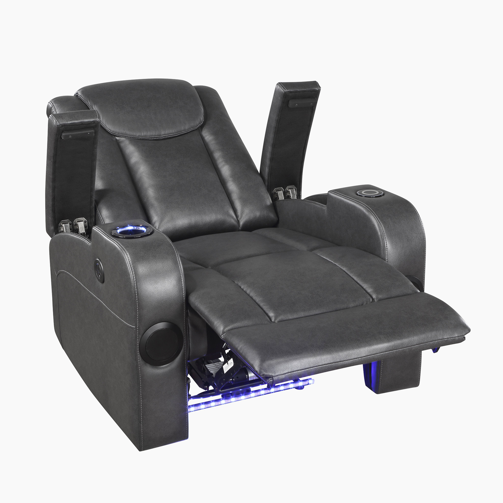 Walnew manual wall outlet hugger recliner with massage