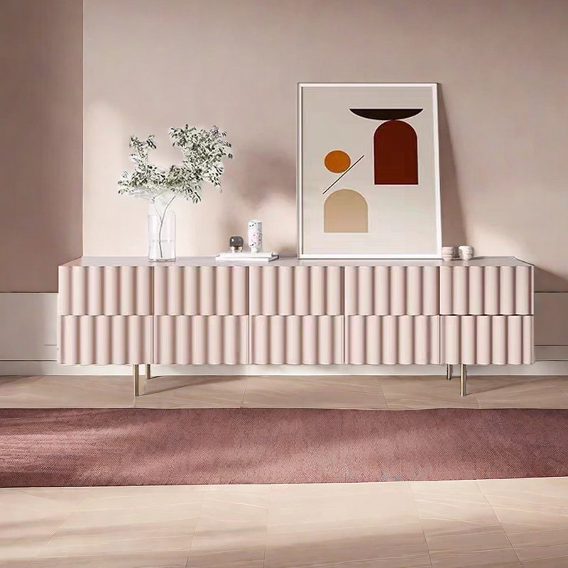 Meuble télé moderne de style luxueux et léger, 62.99"