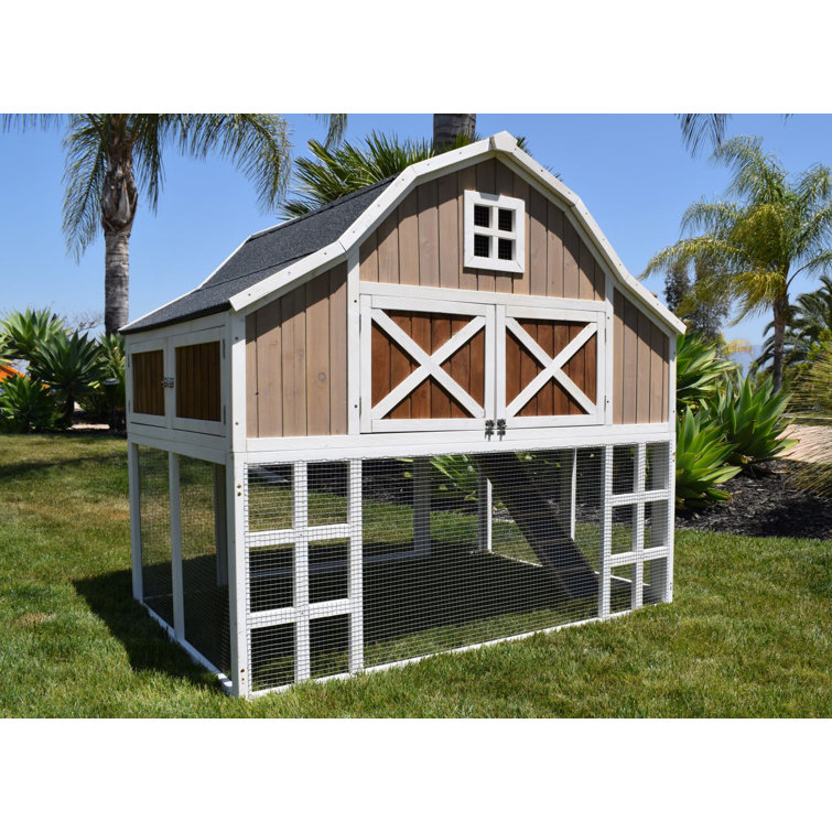 Bodnar 26.3 Square Feet Chicken Coop with Chicken Run For Up To 6 Chickens