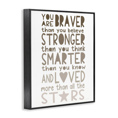Loved More Than The Stars Framed Giclee, design by Elizabeth Tyndall
