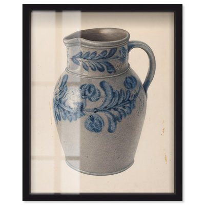 «Blue Vine Shadowbox Print» par Art Remedy