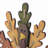 18.25"H Burlap/Wooden Turkey Table Decor
