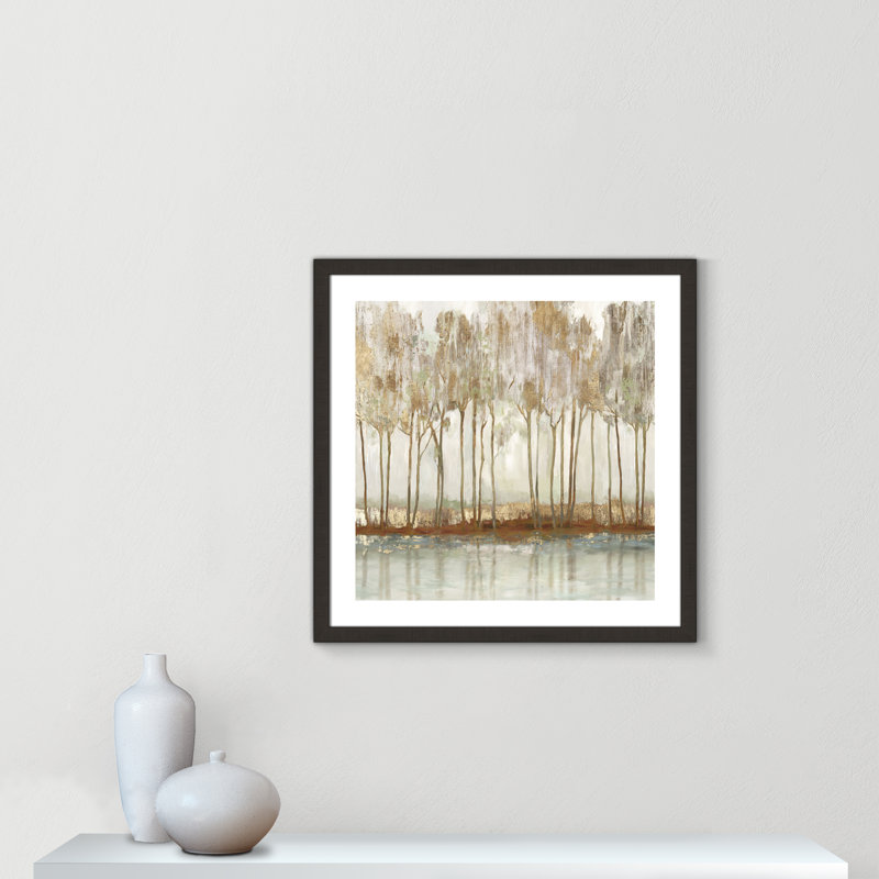 «Lynn Peak I» par Allison Pearce, H 32,5 po x l 32,5 po x P 2 po, Cadre espresso foncé