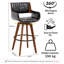 Modern Faux Leather Upholstered Swivel Stools-144692492-144692494