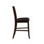 Ensemble de 2 chaises de comptoir traditionnelles avec assise rembourrée en similicuir espresso