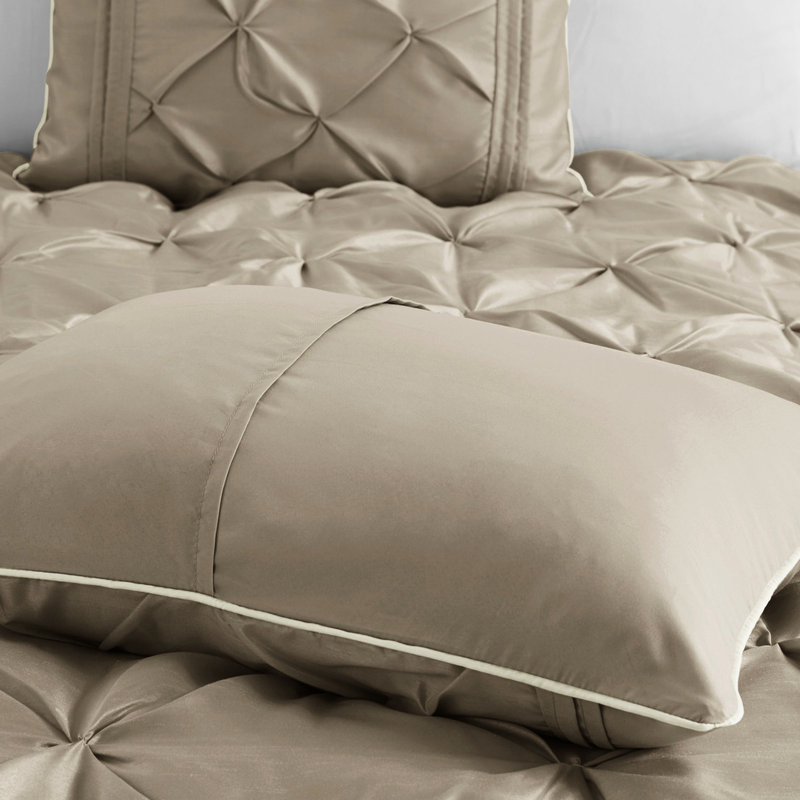 Édredon très grand taupe 7 pièces - Elegance In Peaceful Sleep, Taupe
