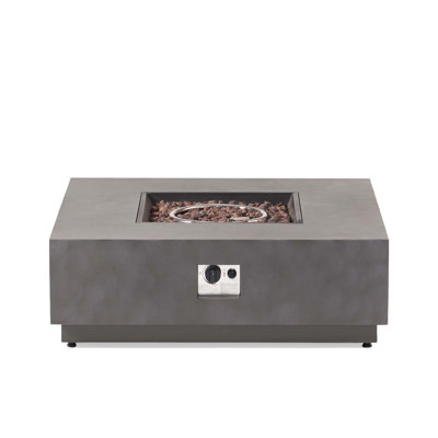 Square Iron Fire Pit-50 000 Btu