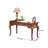 Retro Brown Rectangular Solid Wood Writing Desk-872800048