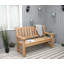 Kathrina Solid Wood Pine Outdoor Bench-1178637369