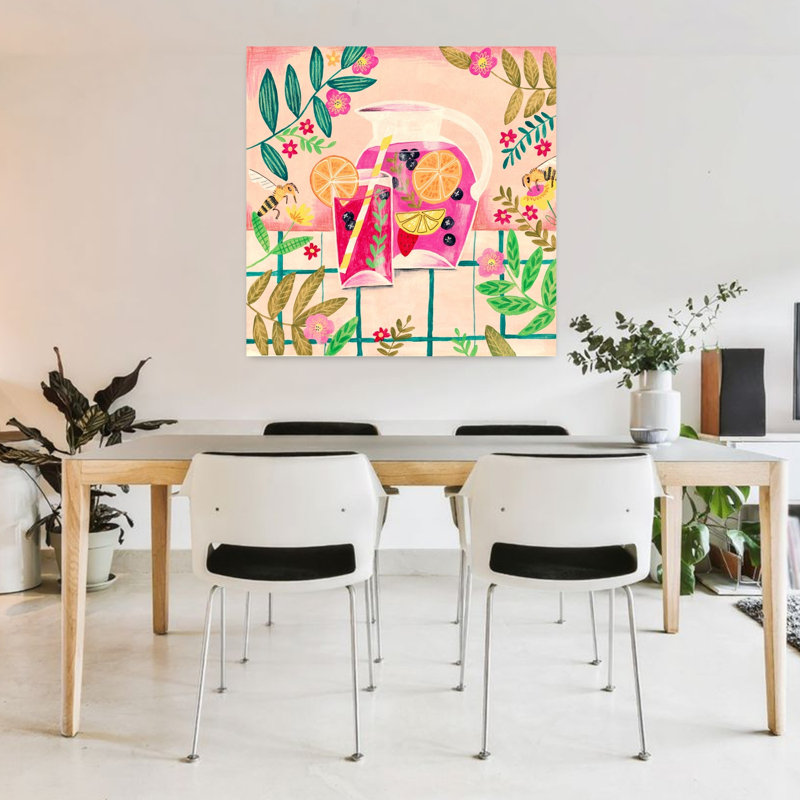 Art mural Sangria Summer, H 36 po x l 36 po
