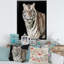 Portrait d'un tigre blanc III - peinture sur toile-67390665-67390655