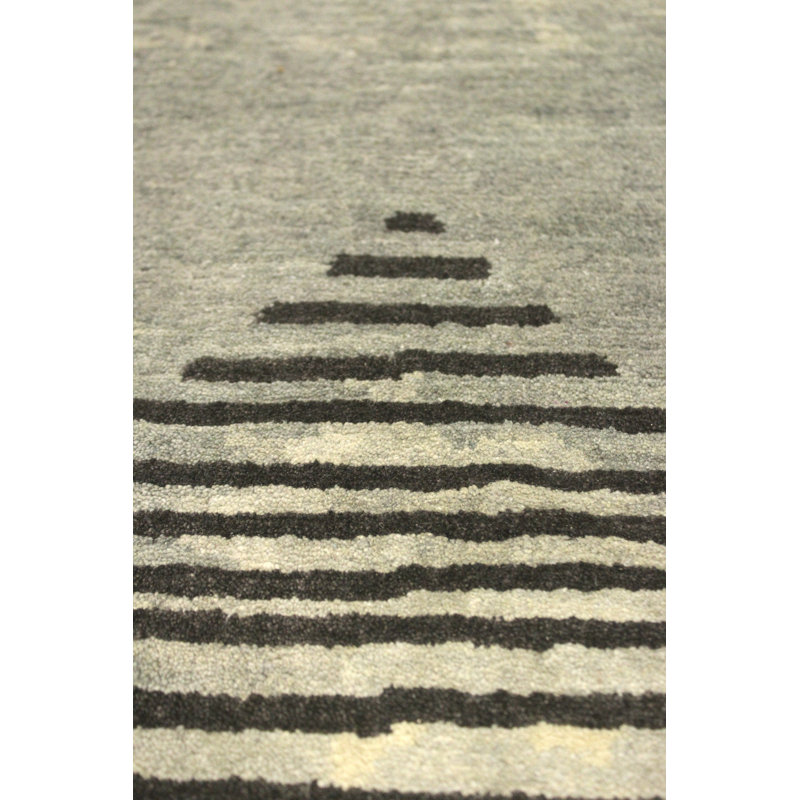 Wool And Silk Nepal One-of-a-Kind Rectangle 9' X 12' Area Rug