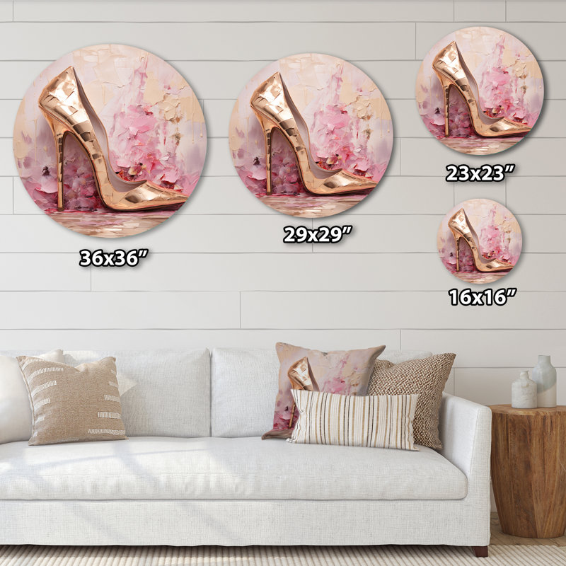 Ramsel - Art mural rond en métal, H 16 po x l 16 po