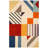 Tripoli Hand Tufted Wool Ivory/Blue/Red/Yellow Rug-1043865584
